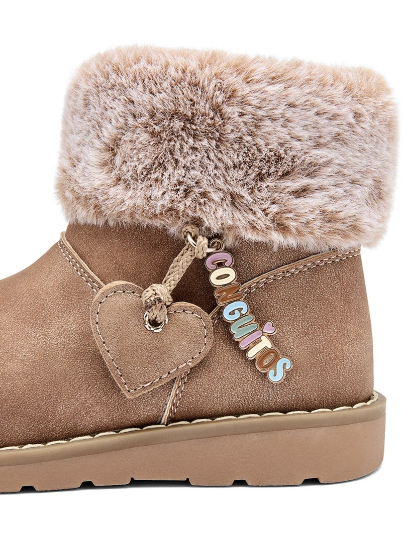 Botins conguitos pelo Castanho-claro - Kiabi