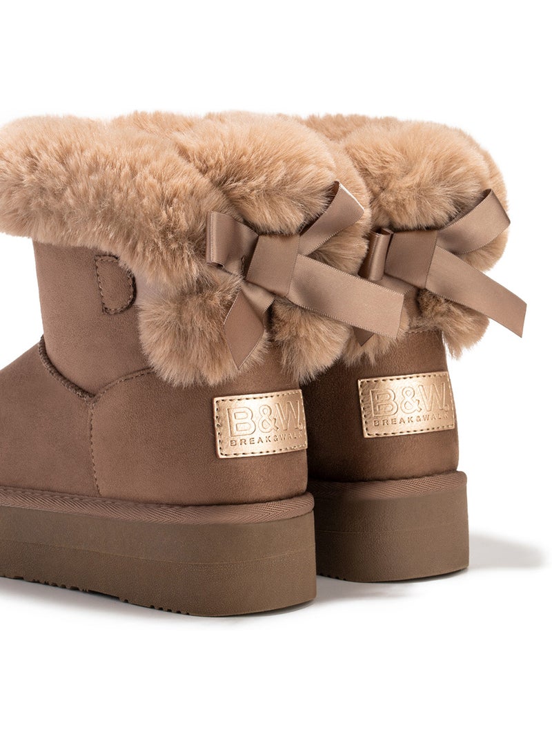 Botins conguitos pelo Castanho-claro - Kiabi