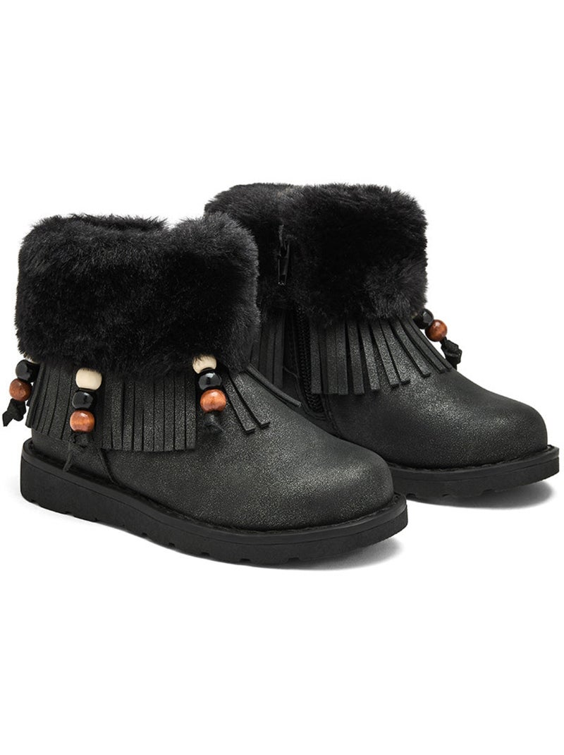 Botins conguitos pelo Preto - Kiabi