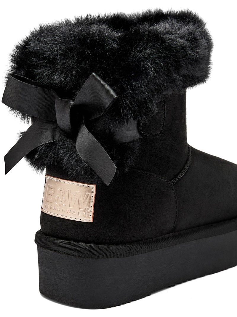 Botins conguitos pelo Preto Preto - Kiabi