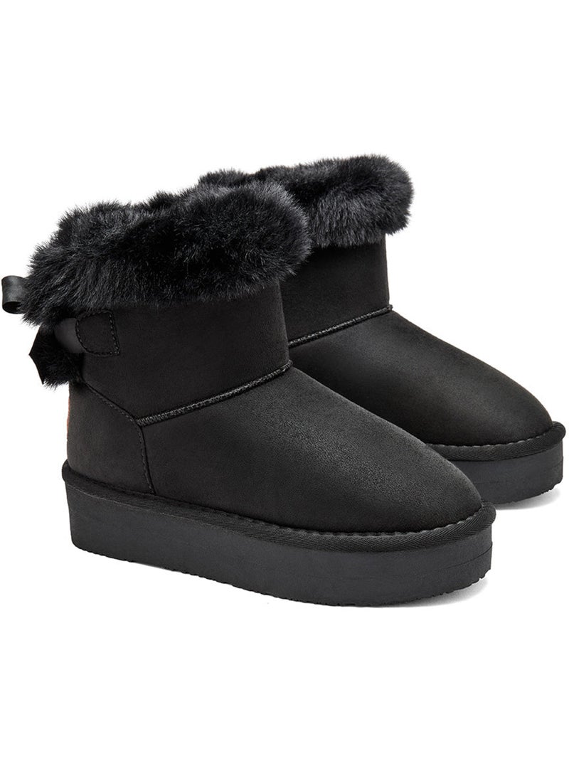Botins conguitos pelo Preto Preto - Kiabi