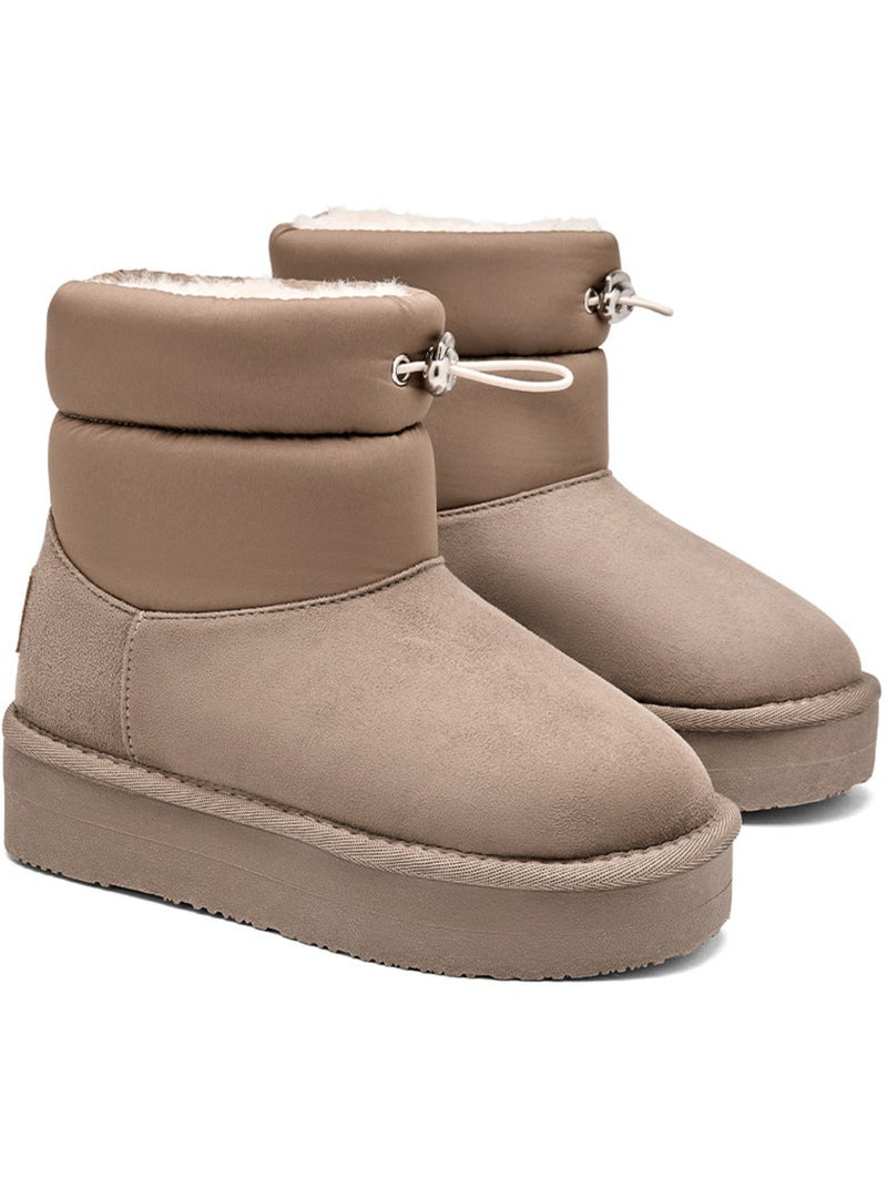 Botins conguitos plataforma Castanho-claro - Kiabi