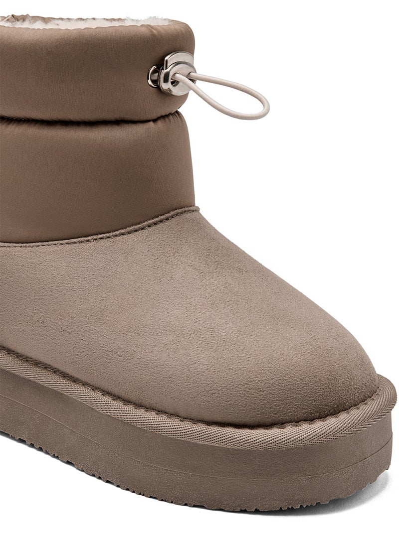 Botins conguitos plataforma Castanho-claro - Kiabi