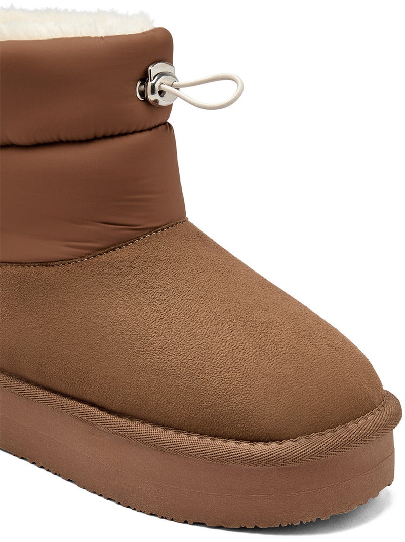 Botins conguitos plataforma Castanho - Kiabi