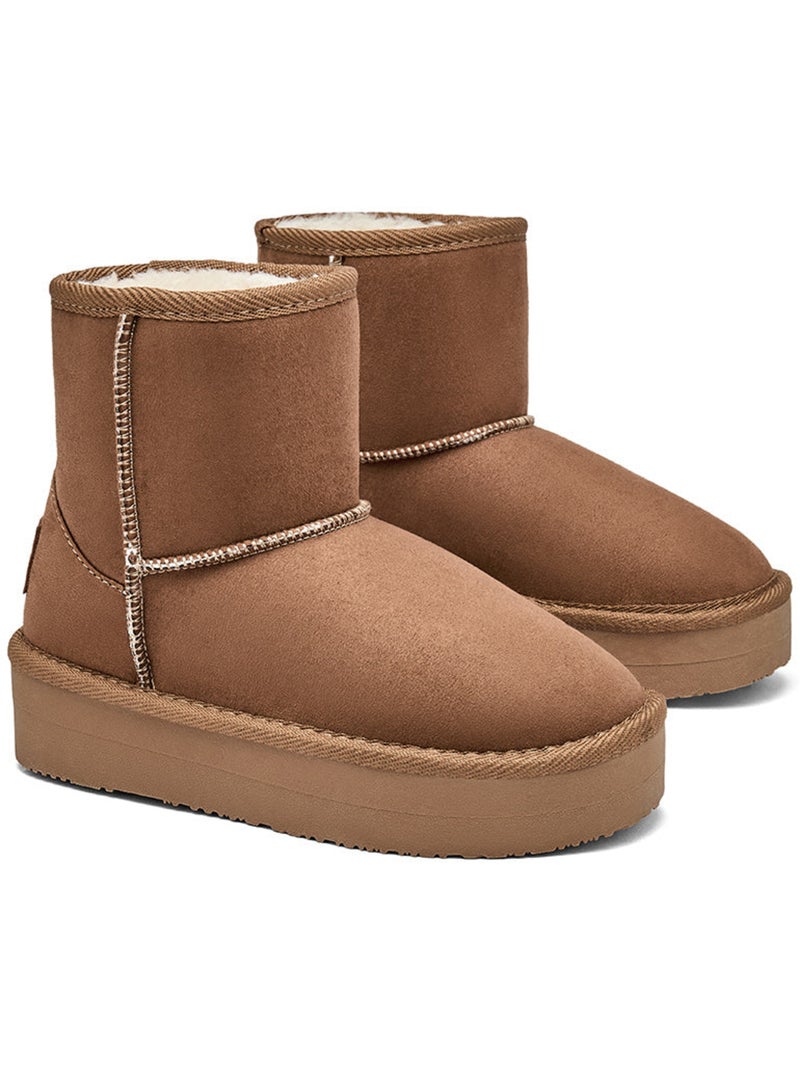 Botins conguitos repelente al agua pelo Castanho - Kiabi