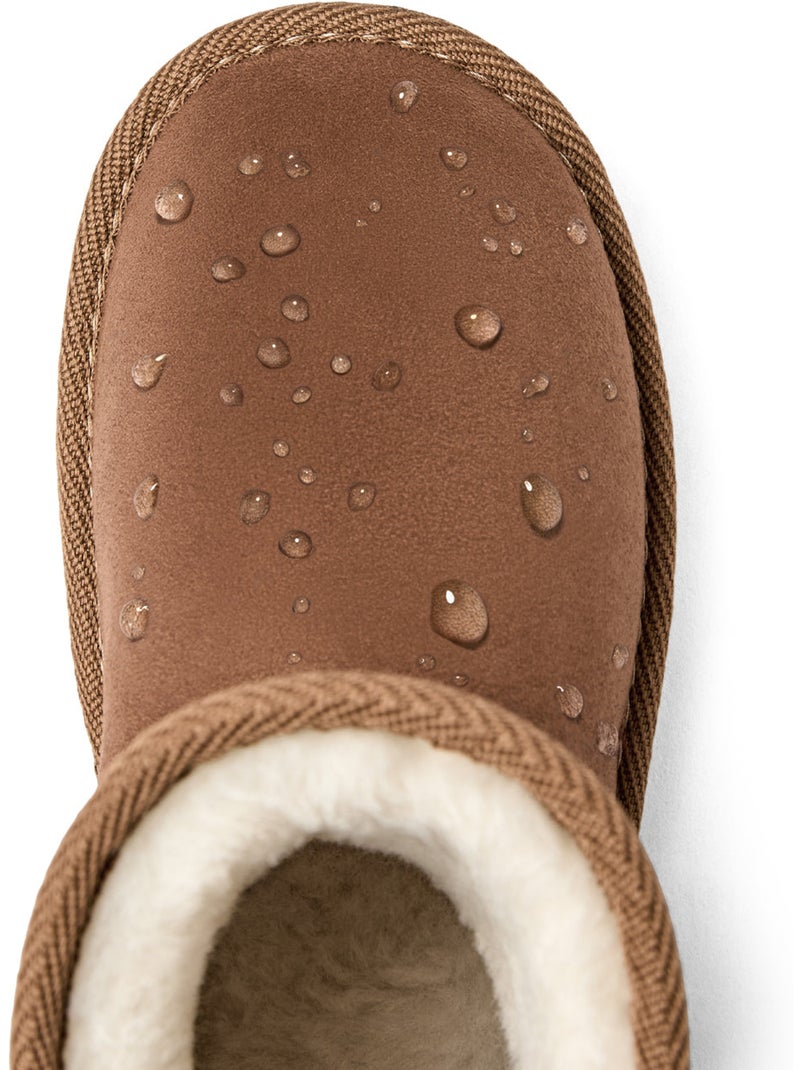 Botins conguitos repelente al agua pelo Castanho - Kiabi