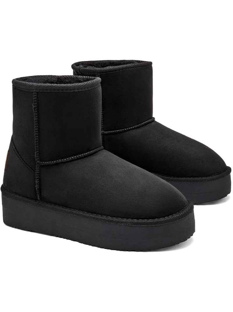 Botins conguitos repelente al agua pelo Preto Preto - Kiabi