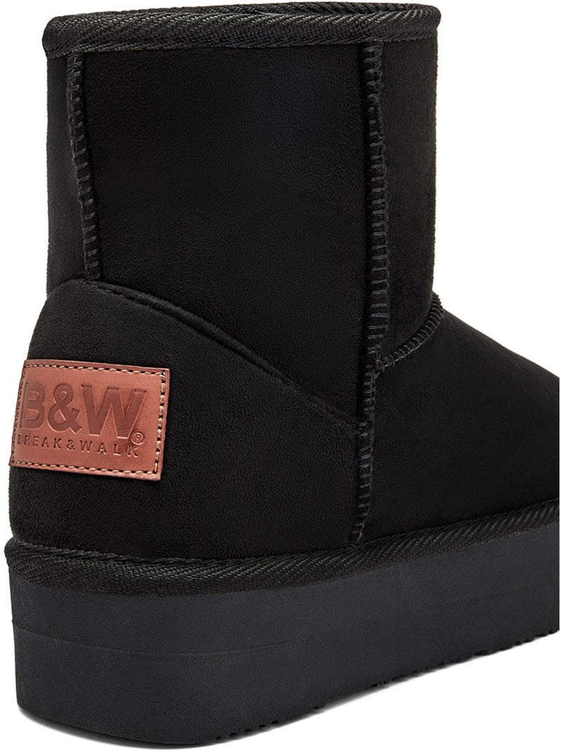 Botins conguitos repelente al agua pelo Preto Preto - Kiabi