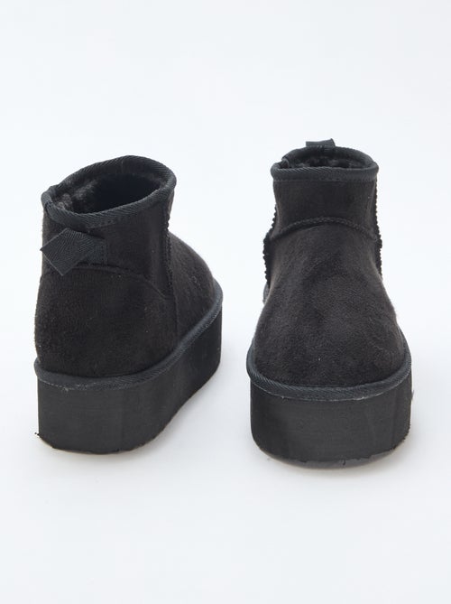 Botins curtos em camurça - Kiabi