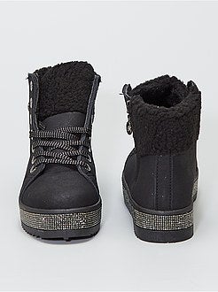 Botins de camurça sintética - Kiabi