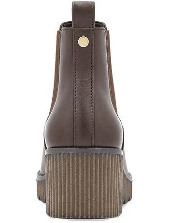 Botins de cunha material sintético montevita