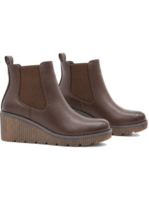Botins de cunha material sintético montevita - Kiabi