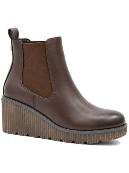 Botins de cunha material sintético montevita - Kiabi