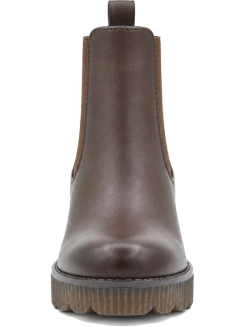 Botins de cunha material sintético montevita Castanho - Kiabi