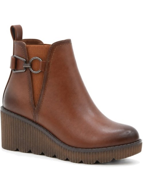Botins de cunha material sintético montevita - Kiabi