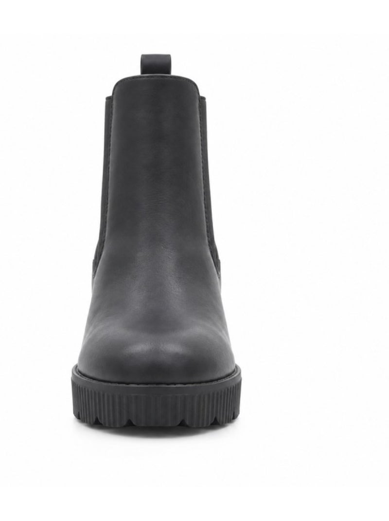 Botins de cunha material sintético montevita Preto - Kiabi