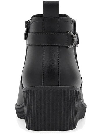 Botins de cunha material sintético montevita