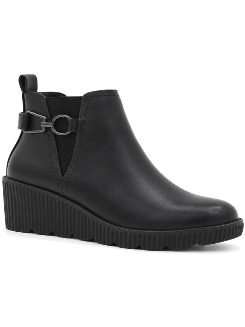 Botins de cunha material sintético montevita Preto - Kiabi