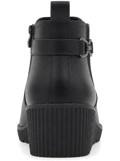 Botins de cunha material sintético montevita - Kiabi Botins de cunha material sintético montevita - Kiabi