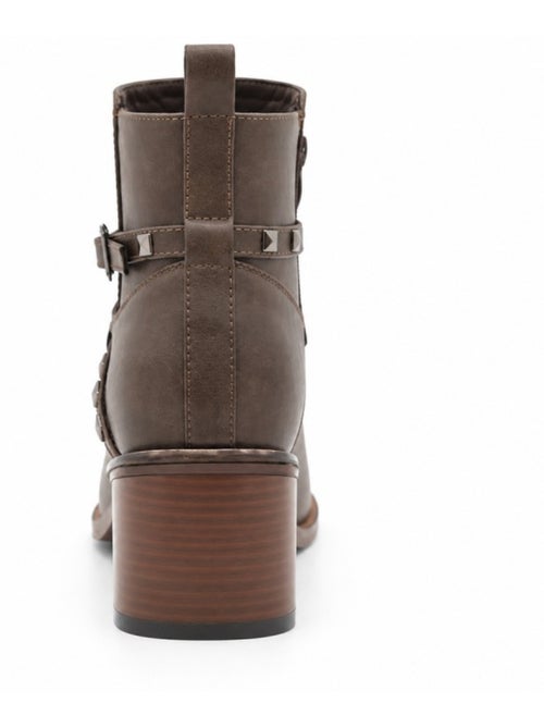 Botins de salto couro natural purapiel - Kiabi Botins de salto couro natural purapiel - Kiabi