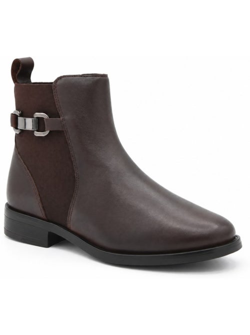 Botins de salto couro natural purapiel - Kiabi Botins de salto couro natural purapiel - Kiabi