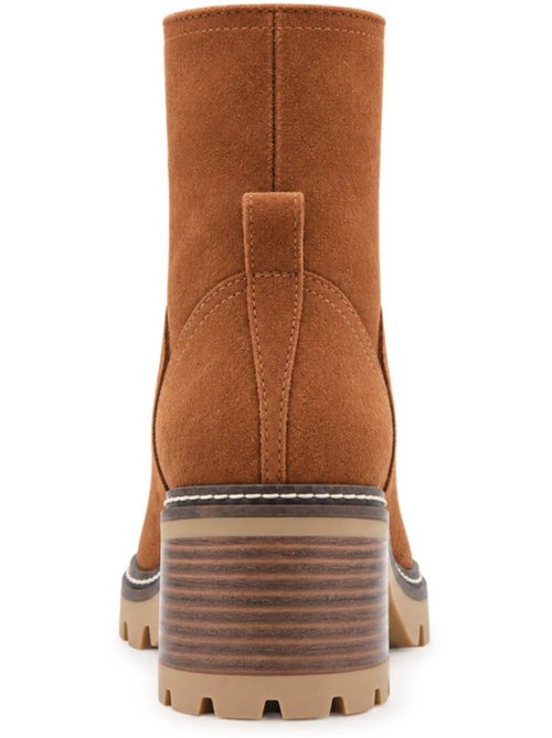 Botins de salto couro natural purapiel - Kiabi Botins de salto couro natural purapiel - Kiabi
