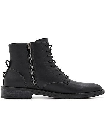 Botins de salto couro natural purapiel