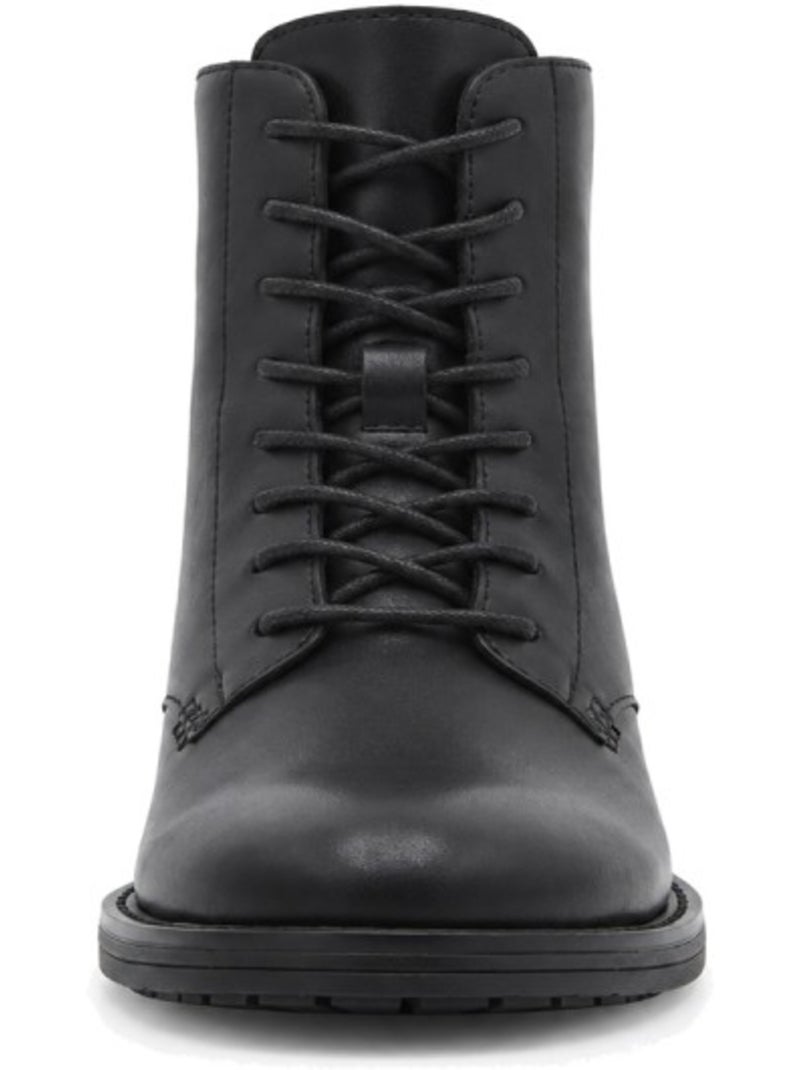 Botins de salto couro natural purapiel Preto - Kiabi