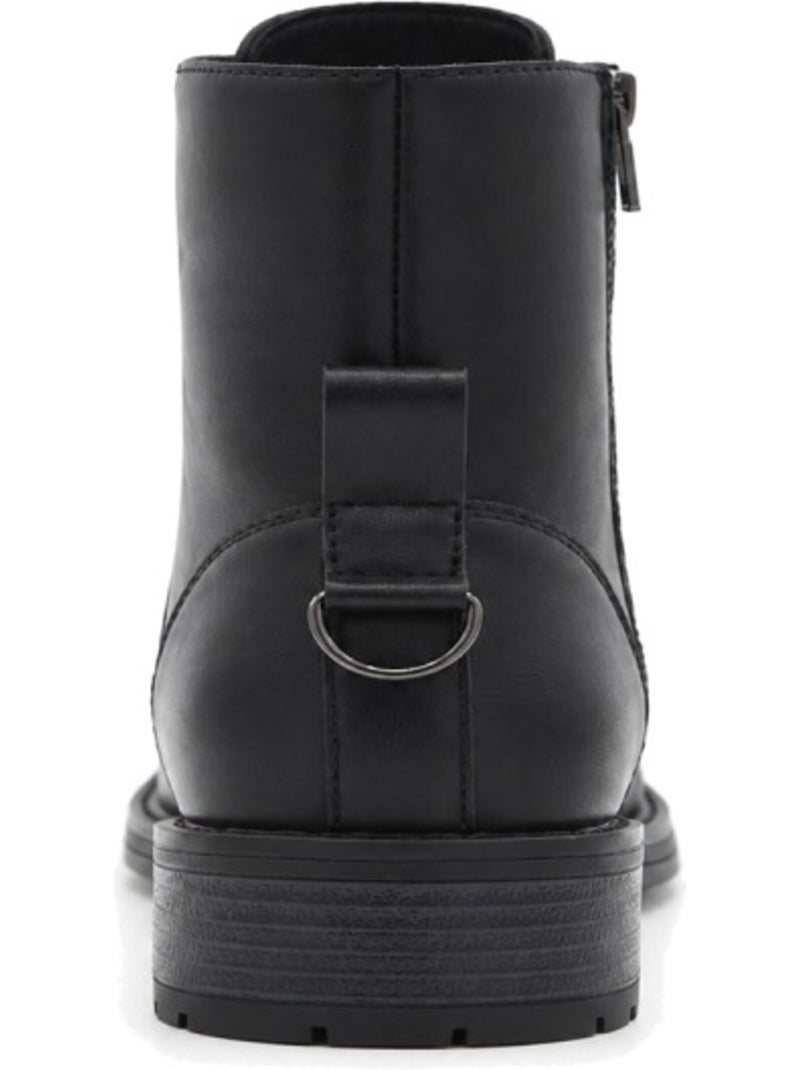 Botins de salto couro natural purapiel Preto - Kiabi