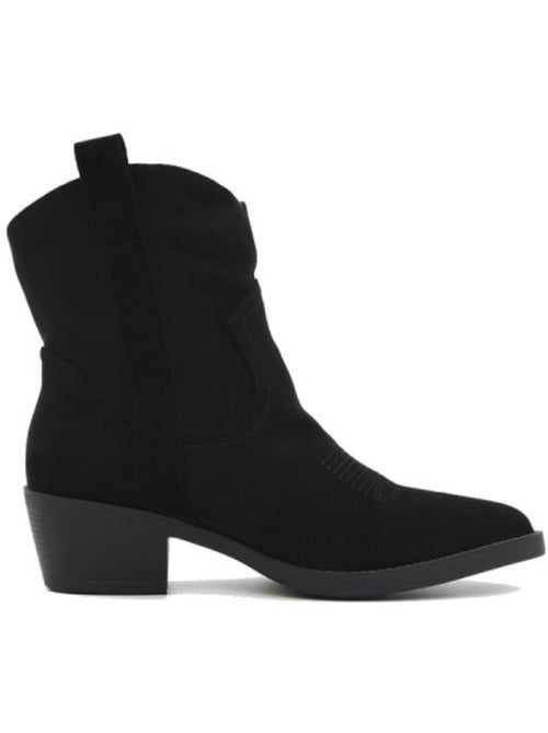 Botins de salto couro natural purapiel - Kiabi Botins de salto couro natural purapiel - Kiabi