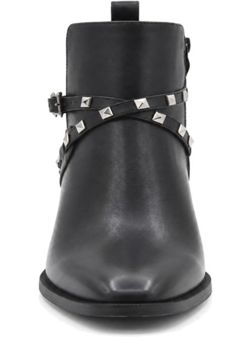 Botins de salto couro natural purapiel - Kiabi