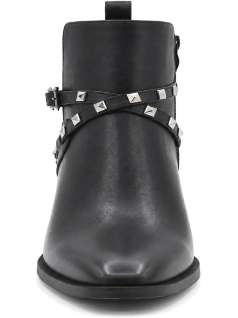 Botins de salto couro natural purapiel Preto - Kiabi