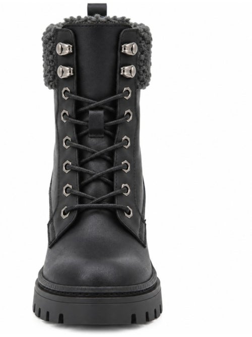 Botins de salto couro natural purapiel - Kiabi