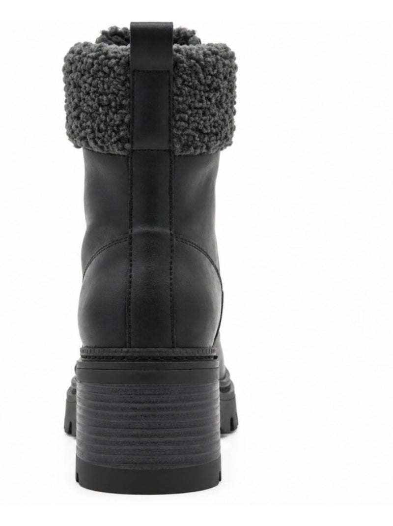 Botins de salto couro natural purapiel Preto - Kiabi