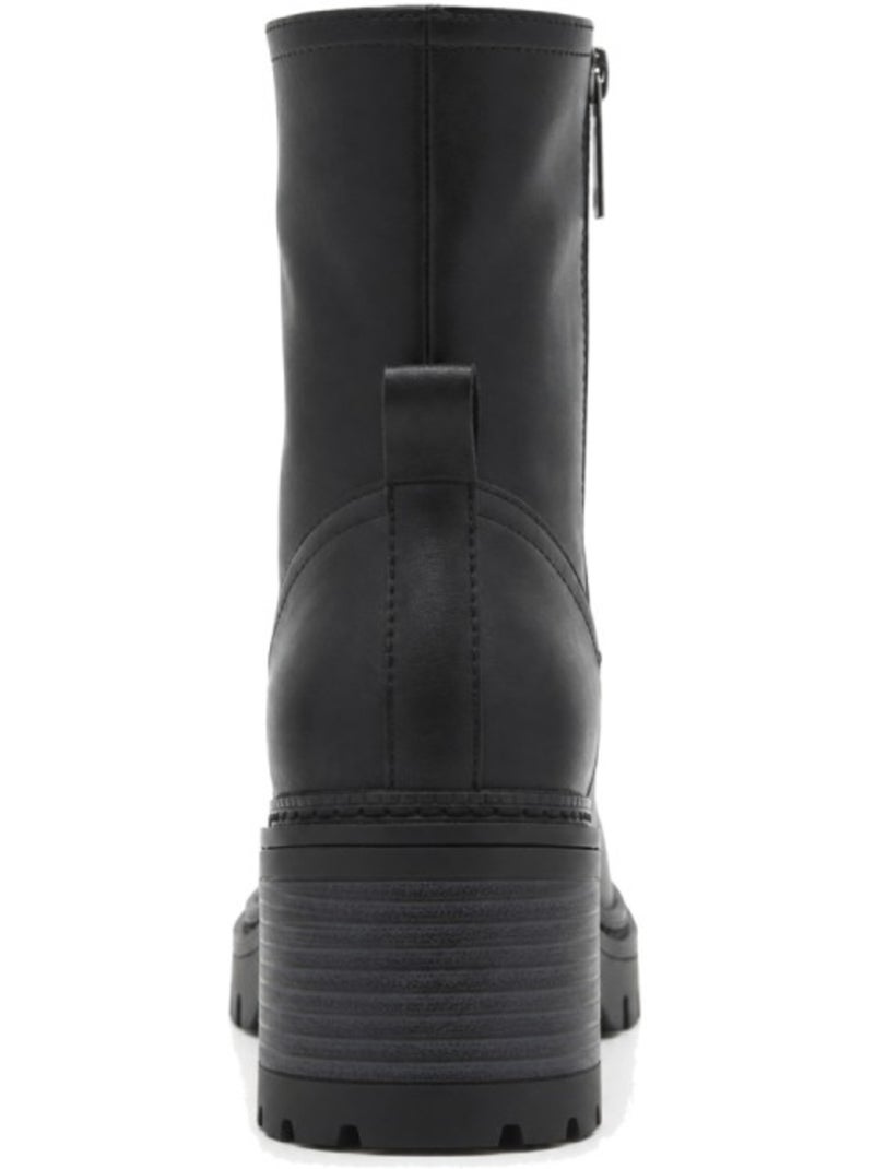 Botins de salto couro natural purapiel Preto - Kiabi