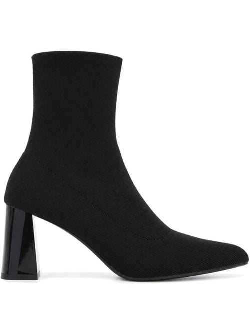 Botins de salto couro natural purapiel - Kiabi Botins de salto couro natural purapiel - Kiabi