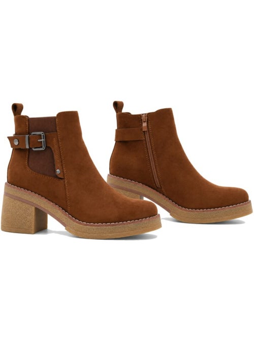 Botins de salto material sintético montevita - Kiabi Botins de salto material sintético montevita - Kiabi