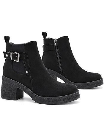 Botins de salto material sintético montevita