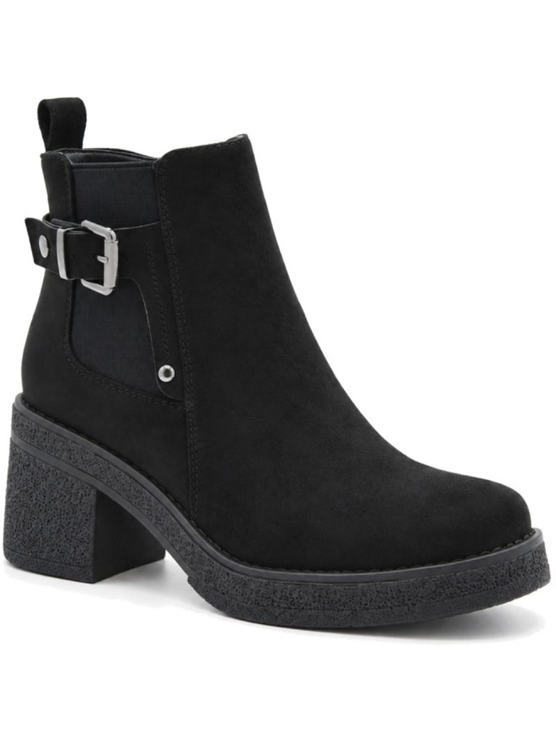 Botins de salto material sintético montevita Preto - Kiabi
