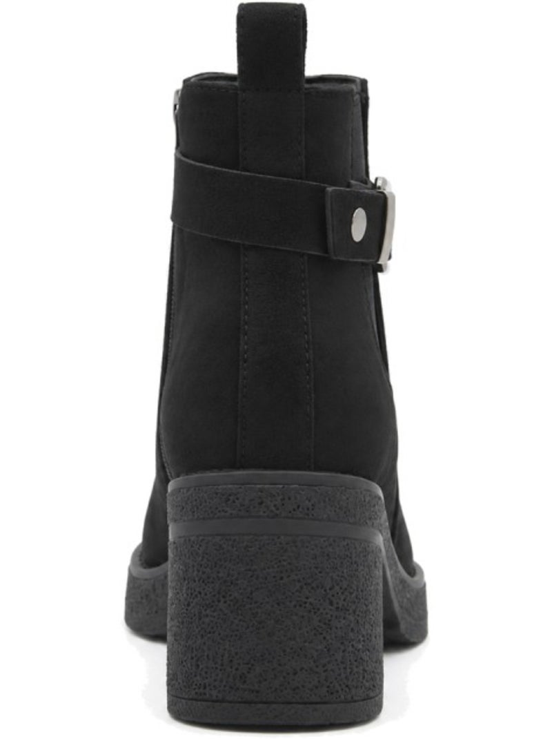 Botins de salto material sintético montevita Preto - Kiabi