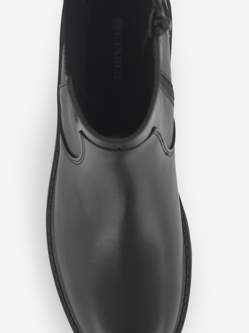 Botins de salto raso Preto - Kiabi