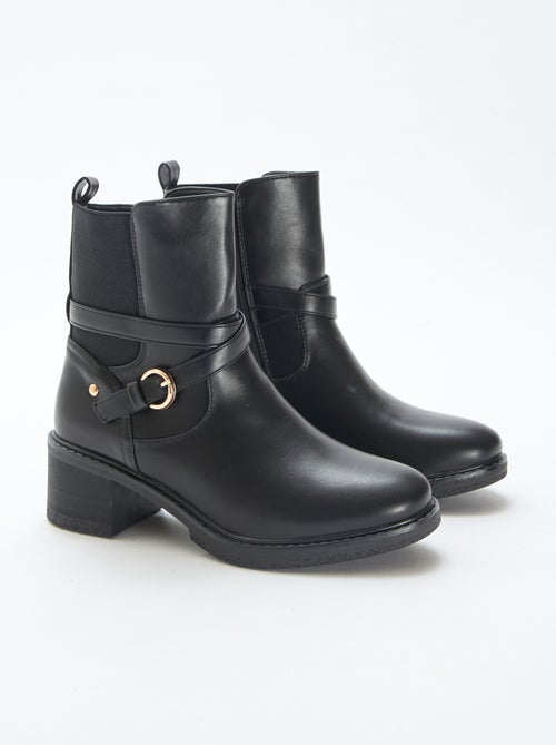 Botins elásticos com tiras - Kiabi