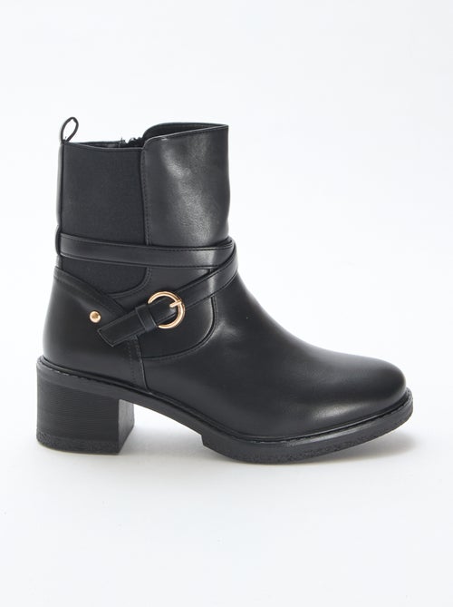 Botins elásticos com tiras - Kiabi