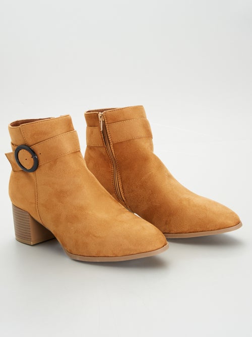 Botins em camurça sintética - Kiabi