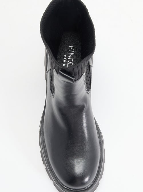 Botins em imitação de pele - Kiabi Botins em imitação de pele - Kiabi