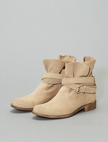 Botins em pele - Kiabi