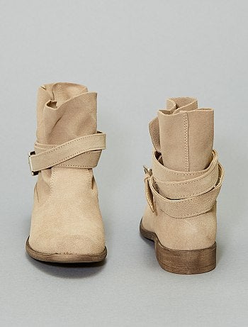 Botins em pele - Kiabi