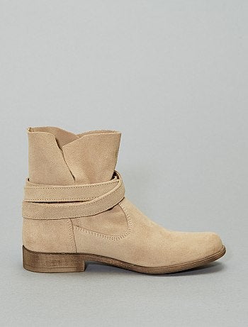 Botins em pele - Kiabi