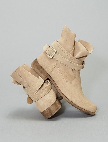 Botins em pele - Kiabi