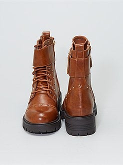 Botins estilo rangers - Kiabi